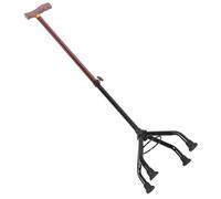 TEMPNAP Bastón de Aluminio Ajustable 4 Patas Antideslizantes, Bastón para Personas Mayores, Varita para Caminar al Aire Libre, Soporte Portátil para Senderismo y Movilidad Diaria