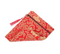 TEMPNAP Bolsa Para Libros Budistas 20x25 Cm Rojo Tela De Seda y Tela, Funda Para Escrituras y Archivos, Almacenamiento Versátil Para Textos Religiosos, Portátil Para Uso Budista y Espiritualidad