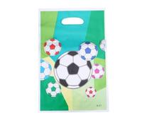 TEMPNAP Bolsas de Obsequio Hechas de Papel Verde de Fútbol para Cumpleaños Infantiles 100 Reutilizables y Prácticas para Fiestas