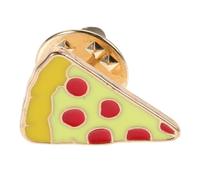 TEMPNAP Broche Pizza Esmaltado Diseño Divertido, Pin de Solapa Ligero para Ropa y Bolsos, Accesorio Compacto para Fiestas y Actividades Casuales