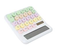 TEMPNAP Calculadora de Bolsillo Portátil Diseño Minimalista y Plástico Blanco, Herramienta de Aprendizaje de Matemáticas Adecuado para Estudiantes y Decoracion Colegio
