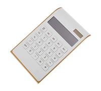 TEMPNAP Calculadora Solar Dorada Ultra Fina para Escritorio Calculadora Básica Portátil Herramienta de Cálculo para Estudiantes y Oficina Diseño Simple y Práctico