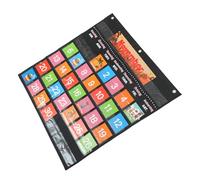 TEMPNAP Calendario Colgante Educativo Inglés para Aula de Tarjetas con Fecha Mes Año y Herramienta Didáctica Decorativa para Pared Casa y Escuela