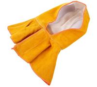 TEMPNAP Capucha de Soldadura de Piel de Vaca para Protección, Gorro Ignífugo Resistente al Calor, Diseño Ligero y Ajustable para Uso Industrial y Seguridad Laboral Color Color Aleatorio