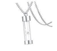 TEMPNAP Collar De Cenizas Inoxidable Colgante De Urna De Vidrio Joya Conmemorativa Para Mantener Recuerdos Cerca Del Corazón