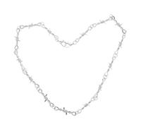 TEMPNAP Collar De Espinas Punk Hip Hop Gótico, Cadena Metálica Ajustable, Unisex, Joyería Para Hombre y Mujer, Estilo Rock Urbano y Fiesta, Diseño De Alambre De Púas