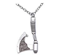 TEMPNAP Collar Vikingo Colgante de Aleación Retro para Hombre y Adolescente, Joyería Gótica Masculina, Símbolo de Poder, Accesorio Vintage para Uso Diario y Obsequio