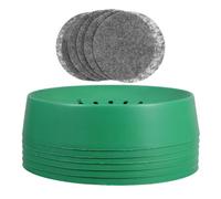 TEMPNAP Cuencos Redondos para Cría de Palomas 6piezas Cuencos para Nido de Paloma de Abs Verde Ambiente Cómodo E Adecuado para Cría