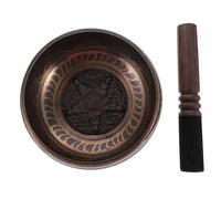 TEMPNAP de del de Cobre 14,5 Tibetano Cuenco Meditación Cm Varilla para de Madera, Juego de 2 Piezas y Instrumento de Percusión Manual para Alivio Estrés y Armonización Yoga Relajación