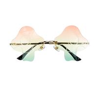 TEMPNAP Gafas de Sol sin Montura Forma de Hongo, Metal, 1 Par