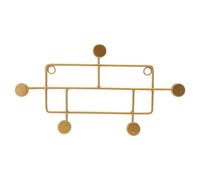 TEMPNAP Gancho de Hierro Dorado para Colgar Ropa y Sombreros, Práctico y Compacto para Organización en Armarios y Oficinas, Diseño Moderno y Funcional