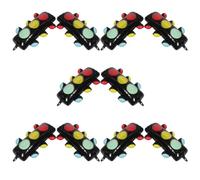 TEMPNAP Globos Metalizados de Aluminio Forma de Semáforo 10 Piezas, Decoración Ligera y Visible para Fiestas Temáticas y Eventos Educativos