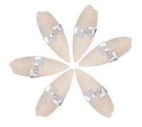 TEMPNAP Huesos de Sepia Blancos para Masticar Juego de 6 con Soporte de Metal Seguro Suplemento de Calcio para Pájaros y Loros