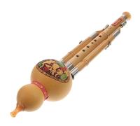 TEMPNAP Hulusi Hecho a Mano de Bambú Tono Claro y Armónico, Instrumento Musical en Clave C para Principiantes y Amantes Música Diseño Elegante Varios estilos