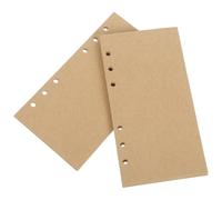 TEMPNAP Insertos de Papel de Encuadernación Kraft de 80 Hojas en Blanco Recargables Fácil Reemplazo para Proyectos Creativos y Diarios de Viaje