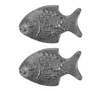 TEMPNAP Iron Fish de Hierro Fundido para Cocina Multipropósito, Suplemento Natural D e Hierro en Veganos y Embarazadas, Paquete de 2 Unidades Forma de Pescado