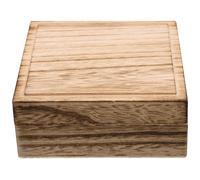 TEMPNAP Joyero de Madera Cojín de Esponja, Caja Vintage Cuadrada para Guardar Joyas, Organizador Multipropósito Adecuado para Tocador o Mesita de Noche