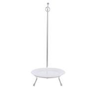 TEMPNAP Juego de Brochetas de Acero Inoxidable para Barbacoa Soporte, Resistentes y Adaptables para Cenas Familiares y Actividades al Aire Libre