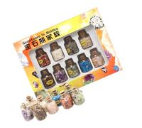 TEMPNAP Juego de Muestras Piedras Minerales para Enseñanza de y Creación de Joyas en Varios Colores y Diseño Atractivo