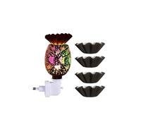 TEMPNAP Lámpara Aromática 3D Decorativa para Derretir Cera con Diseño de Figura, Material Plástico y Vidrio, Adecuado para Leer y Crear Ambiente Tranquilo