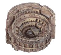 TEMPNAP Maqueta de Arquitectura Romana en Resina, Pequeña Figura del Coliseo para Decoración de Escritorio y Hogar, Adorno Histórico de 8,5 X 8,7 X 4,7 CM