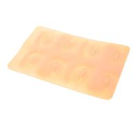 TEMPNAP Material de Silicona Amarilla 3d Formas Contorneadas para Práctica de Delineador de Ojos para Entrenamiento de Maquillaje y Tatuaje para Principiantes
