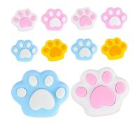 TEMPNAP Mini Borradores Forma de Pata de Gato Compactos y Versátiles 10 Piezas de Tpr Color Aleatorio para Estudiantes y Oficina Perfectos para Uso en Casa y Escritura