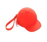 TEMPNAP Monedero Mini Bolsa Creativa de Silicona Diseño de Gorra de Béisbol Rojo Resistente al Agua y Lavable en Estilo Kawaii para Niñas y Compañeros