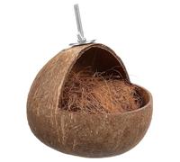TEMPNAP Nido para Pájaros Hecho de Cáscara de Coco Resistente Elaboración Detallada para Jaulas de Periquitos y Loros Hogar