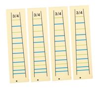 TEMPNAP Pegatinas para Aprender Violín 3/4 de Papel, 4piezas, Etiqueta Removible para Diapasón que Mejora Habilidades y Es Fácil de Transportar para Práctica al Aire Libre