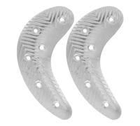 TEMPNAP Placas de Metal para Reparación de Tacones de Botas de Hombre, Almohadillas de Talón de Media Luna de Hierro, Protectores Antideslizantes para Suelas, 1 Par, Accesorios