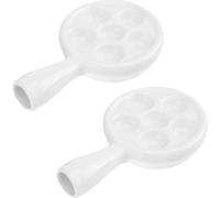 TEMPNAP Plato para Hornear Caracoles Cerámico Asas, 2 Piezas, Diseño Antideslizante, Resistente al Calor, Bandeja para Horno y Cocina Doméstica