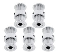 TEMPNAP Polea Tensora de Correa 2gt de Aluminio 5 Mm Diámetro Interior 20 Dientes para Impresora 3d, Juego de 5 Piezas, Accesorio de Repuesto para Proyectos Industriales Fabricación