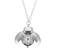 TEMPNAP Reloj De Bolsillo Reloj De Plata Fob Medallón Removedor De Rayones En La Pantalla del Teléfono Mira La Cuerda es Mosquetón Ben Ver Fob Aleación De Zinc Silver