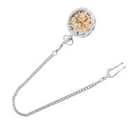 TEMPNAP Reloj de Bolsillo Vintage Mecánico Manual con Diseño Color Plateado Elegante y Práctico para Caballeros y Decoración de Ropa