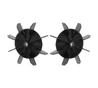 TEMPNAP Repuestos para Compresores de Aire Pequeños Aspas de Ventilador de Plástico Negro, Ligero y Fácil de Reemplazar, Ideales para Mantenimiento y Celebración Verano