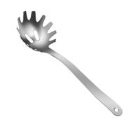 TEMPNAP Servidor de Espaguetis de Acero Inoxidable con Tenedor, Cuchara para Pasta Resistente que No se Deforma y Reduce Residuos, Adecuado para Cocina Casera
