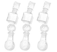 TEMPNAP Set de Seis Recipientes Transparentes de 50 Ml para Decantadores de Vinos, Dispensador de Licor Portátil y Práctico para Uso en Casa o Eventos