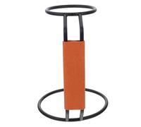 TEMPNAP Soporte para Taza de Filtro de Café de Hierro Negro Base Estable y Funda de Cuero, Accesorio para Hacer Café Manual para Uso Doméstico, Rejilla Duradera para Filtros Espresso