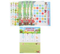 TEMPNAP Tabla para Ir al Baño Pegatinas de Animales de Granja, Juego de Entrenamiento para y Niñas, Incluye Adhesivos Reutilizables para Motivar el Aprendizaje