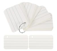 TEMPNAP Tarjetas de Índice en Blanco para Estudio Diseño Creativo, Papel Liso Fácil de Escribir, 1 Set Adecuado para Tarjetas de Vocabulario y Notas