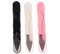 TEMPNAP Tijeras de Punto de Cruz en Forma de U para Manualidades y Costura Paquete de 3 Piezas, Ligeras y Fáciles de Llevar, Material Abs y Acero Inoxidable Color Color Aleatorio