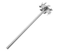 TEMPNAP Varilla Mezcladora de Acero Inoxidable 8 MM X 200 MM Disco Dispersante y Paleta Agitadora para Reactivos de Laboratorio en Experimentos Químicos Reutilizable