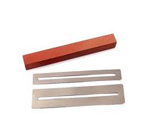 TEMPNAP Viga de Pulido y Lijado Barra Niveladora para Guitarra 2 de Diapasón Herramienta de Luthier para Bricolaje Acero Inoxidable Tamaño Auténtico