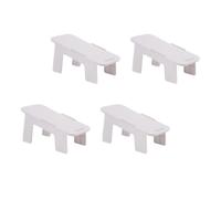 TEMPNAP Zapatero Apilable de Doble Capa para Armario, 4 Piezas, PP Blanco | Ahorra Espacio en Casa Zapatero Interior, Adecuado para Running Shoes y Skimmers