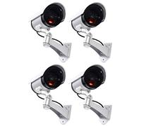 tempo di saldi 4 Cámaras De Vigilancia Falsas Al Aire Libre Luz Led Intermitente Infrarrojo