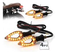 TEMPO DI SALDI Cuatro Indicadores De Dirección Universales Flechas LED Impermeables Para Moto