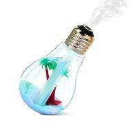 TEMPO DI SALDI Difusor de aromas con luz LED para casa Humidificador aceites forma de bulbo bombilla