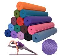 TEMPO DI SALDI Esterilla enrollable para yoga, fitness, aeróbico, con superficie antideslizante, varios colores, 1 pieza