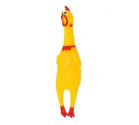 Tempo di saldi Juego para Perros de Pollo sonoro, Aprox. 30 cm, de PVC Flexible, Juguete de morder para casa, jardín e interacción